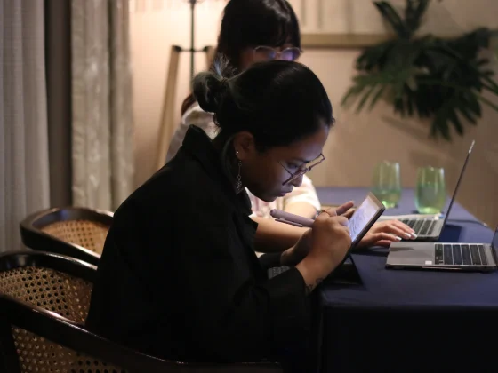 Live mind mapping at an in-person event for finance and tech